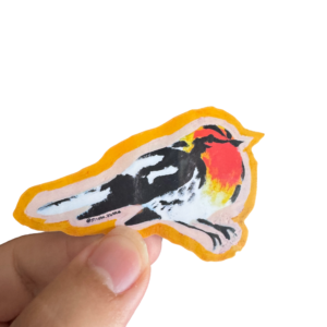 Blackburnian Warbler - Painted Sticker